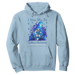 Gnome Autism Hoodie I Wear Blue For Autism Awareness Accept Understand Love TS01 Light Blue Printyourwear