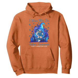 Gnome Autism Hoodie I Wear Blue For Autism Awareness Accept Understand Love TS01 Orange Printyourwear