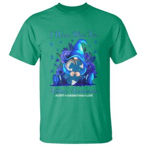 Gnome Autism T Shirt I Wear Blue For Autism Awareness Accept Understand Love TS01 Irish Green Printyourwear