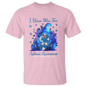 Gnome Autism T Shirt I Wear Blue For Autism Awareness Accept Understand Love TS01 Light Pink Printyourwear