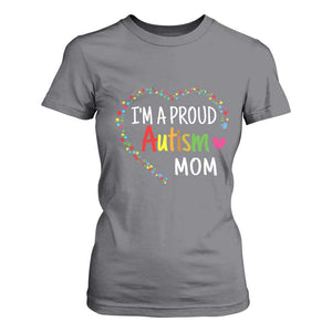 I'm A Proud Autism Mom T Shirt For Women Accept Understand Love Support Autistic Warriors TS01 Charcoal Printyourwear