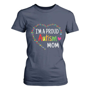 I'm A Proud Autism Mom T Shirt For Women Accept Understand Love Support Autistic Warriors TS01 Navy Printyourwear