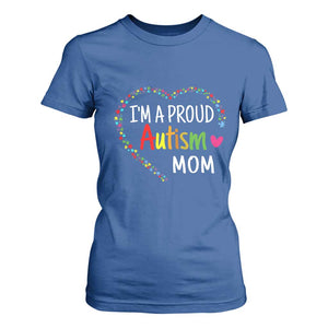 I'm A Proud Autism Mom T Shirt For Women Accept Understand Love Support Autistic Warriors TS01 Royal Blue Printyourwear