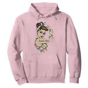 Autism Mom Hoodie Strong Woman Understand Love Support TS01 Light Pink Printyourwear
