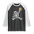 Funny Crypto Investing Raglan Shirt Bitcoin HODL BTC Astronaut Trader TS02 Black White Print Your Wear