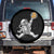 Funny Crypto Investing Spare Tire Cover Bitcoin HODL BTC Astronaut Trader TS02 No hole Black Print Your Wear