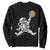 Funny Crypto Investing Sweatshirt Bitcoin HODL BTC Astronaut Trader TS02 Black Print Your Wear