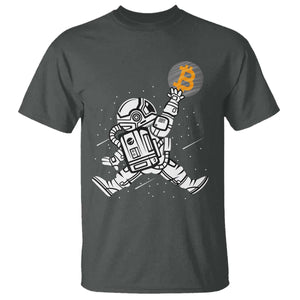 Funny Crypto Investing T Shirt Bitcoin HODL BTC Astronaut Trader TS02 Dark Heather Print Your Wear