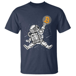 Funny Crypto Investing T Shirt Bitcoin HODL BTC Astronaut Trader TS02 Navy Print Your Wear