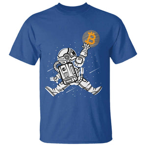 Funny Crypto Investing T Shirt Bitcoin HODL BTC Astronaut Trader TS02 Royal Blue Print Your Wear