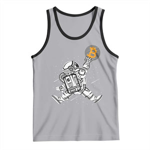 Funny Crypto Investing Tank Top Bitcoin HODL BTC Astronaut Trader TS02 Athletic Heather Black Print Your Wear