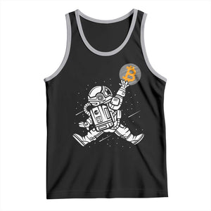 Funny Crypto Investing Tank Top Bitcoin HODL BTC Astronaut Trader TS02 Black Athletic Heather Print Your Wear