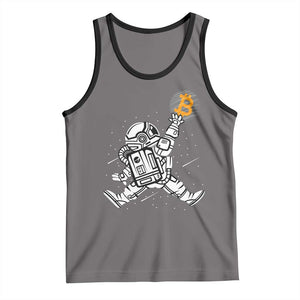 Funny Crypto Investing Tank Top Bitcoin HODL BTC Astronaut Trader TS02 Deep Heather Black Print Your Wear