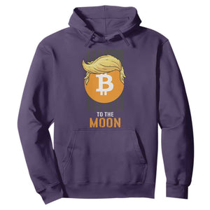 Funny Trump Crypto Investing Hoodie To The Moon Bitcoin Hodler American Flag TS02 Purple Print Your Wear