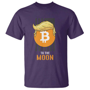 Funny Trump Crypto Investing T Shirt To The Moon Bitcoin Hodler American Flag TS02 Purple Print Your Wear