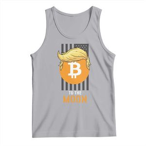 Funny Trump Crypto Investing Tank Top To The Moon Bitcoin Hodler American Flag TS02 Athletic Heather Print Your Wear