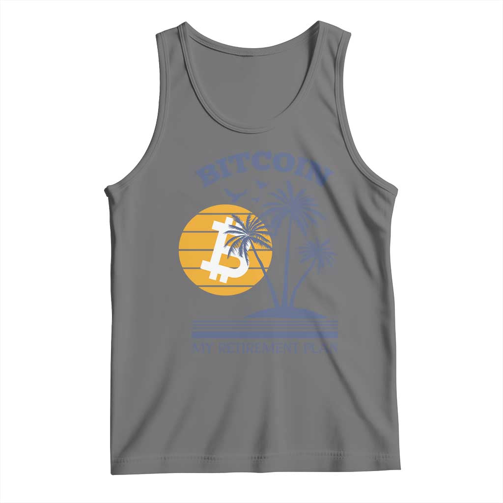 Funny Crypto Investing Tank Top Bitcoin My Retirement Plan TS02 Black Heather Print Your Wear