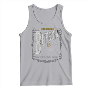 Funny Crypto Investing Tank Top Vintage Bitcoin HODL Be Your Own Bank Cryptocurrency TS02 Athletic Heather Print Your Wear
