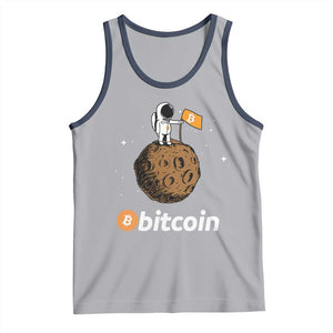 Funny Crypto Investing Tank Top Bitcoin BTC Crypto to the Moon Graphic Featuring Astronaut TS02 Athletic Heather Navy Print Your Wear