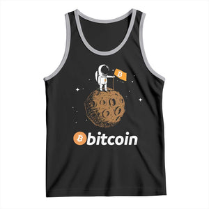 Funny Crypto Investing Tank Top Bitcoin BTC Crypto to the Moon Graphic Featuring Astronaut TS02 Black Athletic Heather Print Your Wear