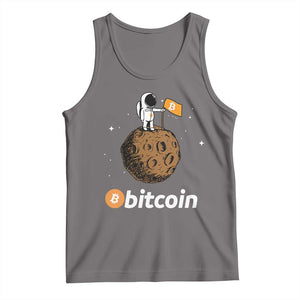Funny Crypto Investing Tank Top Bitcoin BTC Crypto to the Moon Graphic Featuring Astronaut TS02 Deep Heather Print Your Wear