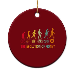 Funny Crypto Investing Ceramic Ornament The Evolution Of Money Bitcoin BTC Cryptocurrency TS02 1pc Red Print Your Wear