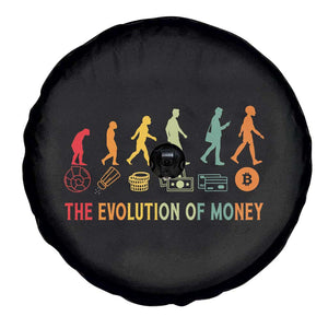 Funny Crypto Investing Spare Tire Cover The Evolution Of Money Bitcoin BTC Cryptocurrency TS02 Print Your Wear