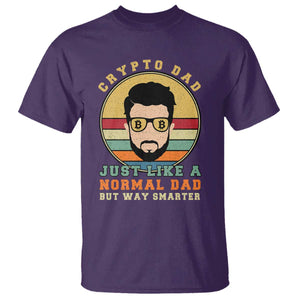 Funny Crypto Dad T Shirt Just Like A Normal Dad But Way Cooler Cryptocurrency Retro TS02 Purple Print Your Wear