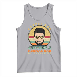 Funny Crypto Dad Tank Top Just Like A Normal Dad But Way Cooler Cryptocurrency Retro TS02 Athletic Heather Print Your Wear
