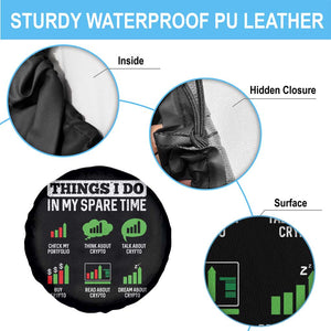 Funny Crypto Investing Spare Tire Cover Things I Do In My Spare Time Trading TS02 Print Your Wear