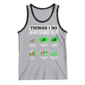 Funny Crypto Investing Tank Top Things I Do In My Spare Time Trading TS02 Athletic Heather Black Print Your Wear
