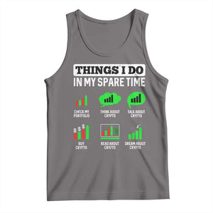 Funny Crypto Investing Tank Top Things I Do In My Spare Time Trading TS02 Deep Heather Print Your Wear