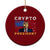Trump Crypto Ceramic Ornament Trump Crypto President Funny MAGA Bitcoin American Flag TS02 1pc Red Print Your Wear