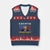 Trump Crypto V-Neck Knit Sweater Vest President Funny Bitcoin American Flag TS02 Navy Red Print Your Wear