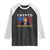 Trump Crypto Raglan Shirt Trump Crypto President Funny MAGA Bitcoin American Flag TS02 Black White Print Your Wear