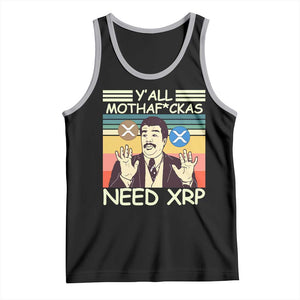Funny Crypto Meme Tank Top Y'all Motha Fuckas Need XRP Cryptocurrency TS02 Black Athletic Heather Print Your Wear