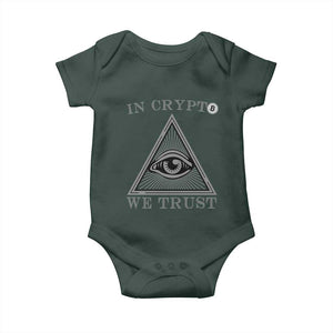 Funny Crypto Baby Onesie In Crypto We Trust Bitcoin Cryptocurrency TS02 Print Your Wear