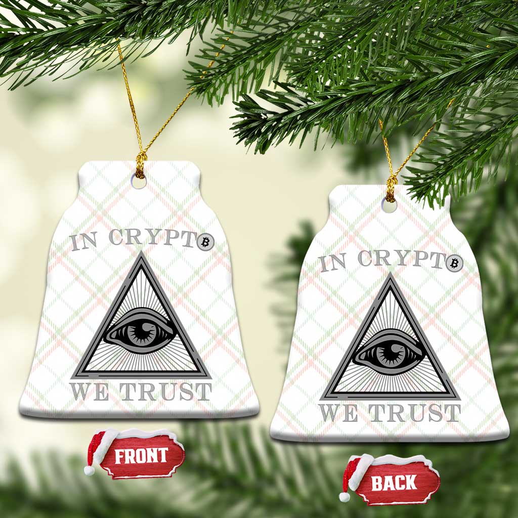 Funny Crypto Ceramic Ornament In Crypto We Trust Bitcoin Cryptocurrency TS02 Print Your Wear