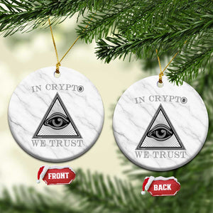 Funny Crypto Ceramic Ornament In Crypto We Trust Bitcoin Cryptocurrency TS02 1pc White Marble Print Your Wear