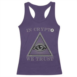 Funny Crypto Racerback Tank Top In Crypto We Trust Bitcoin Cryptocurrency TS02 Purple Print Your Wear