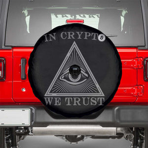 Funny Crypto Spare Tire Cover In Crypto We Trust Bitcoin Cryptocurrency TS02 Black Print Your Wear