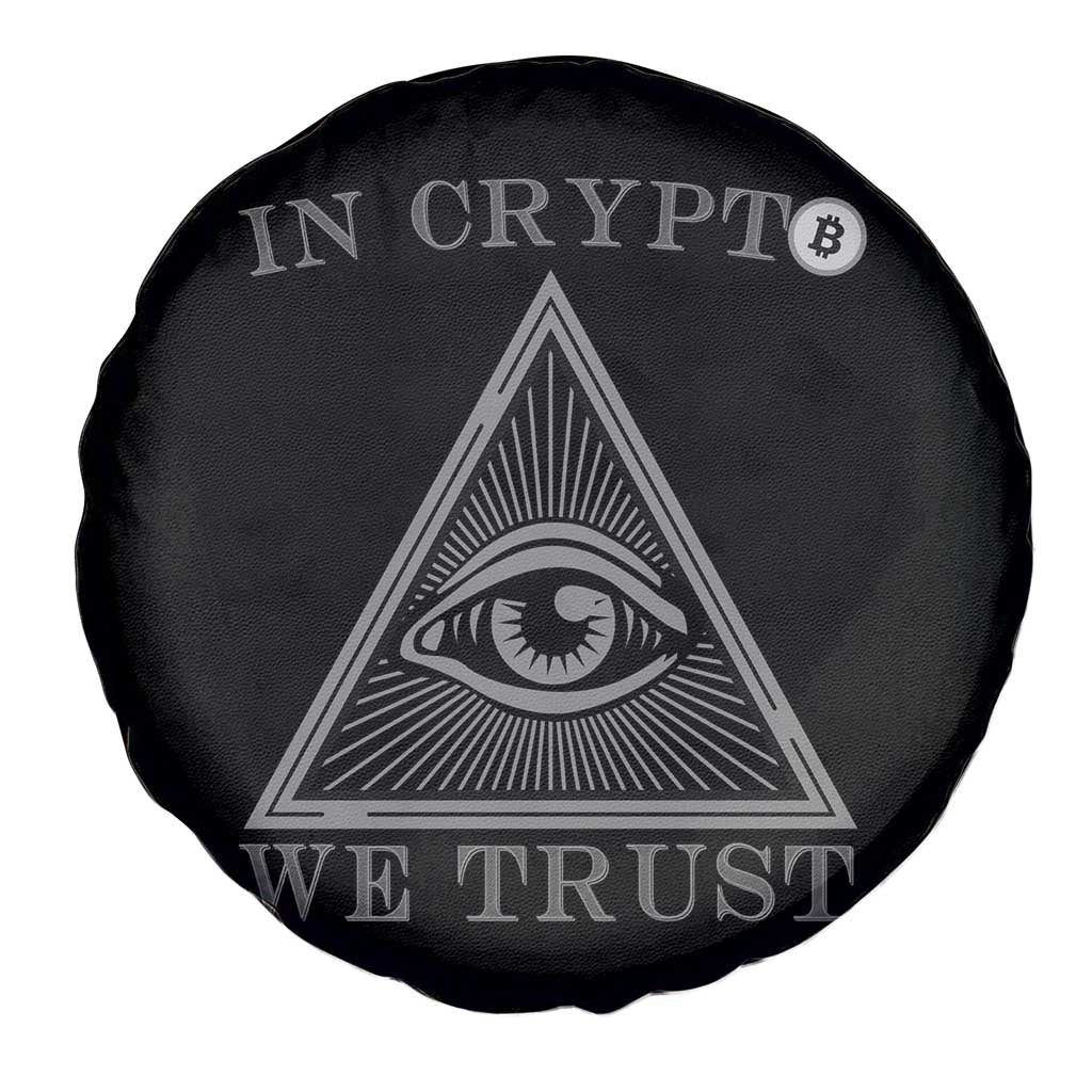 Funny Crypto Spare Tire Cover In Crypto We Trust Bitcoin Cryptocurrency TS02 Print Your Wear