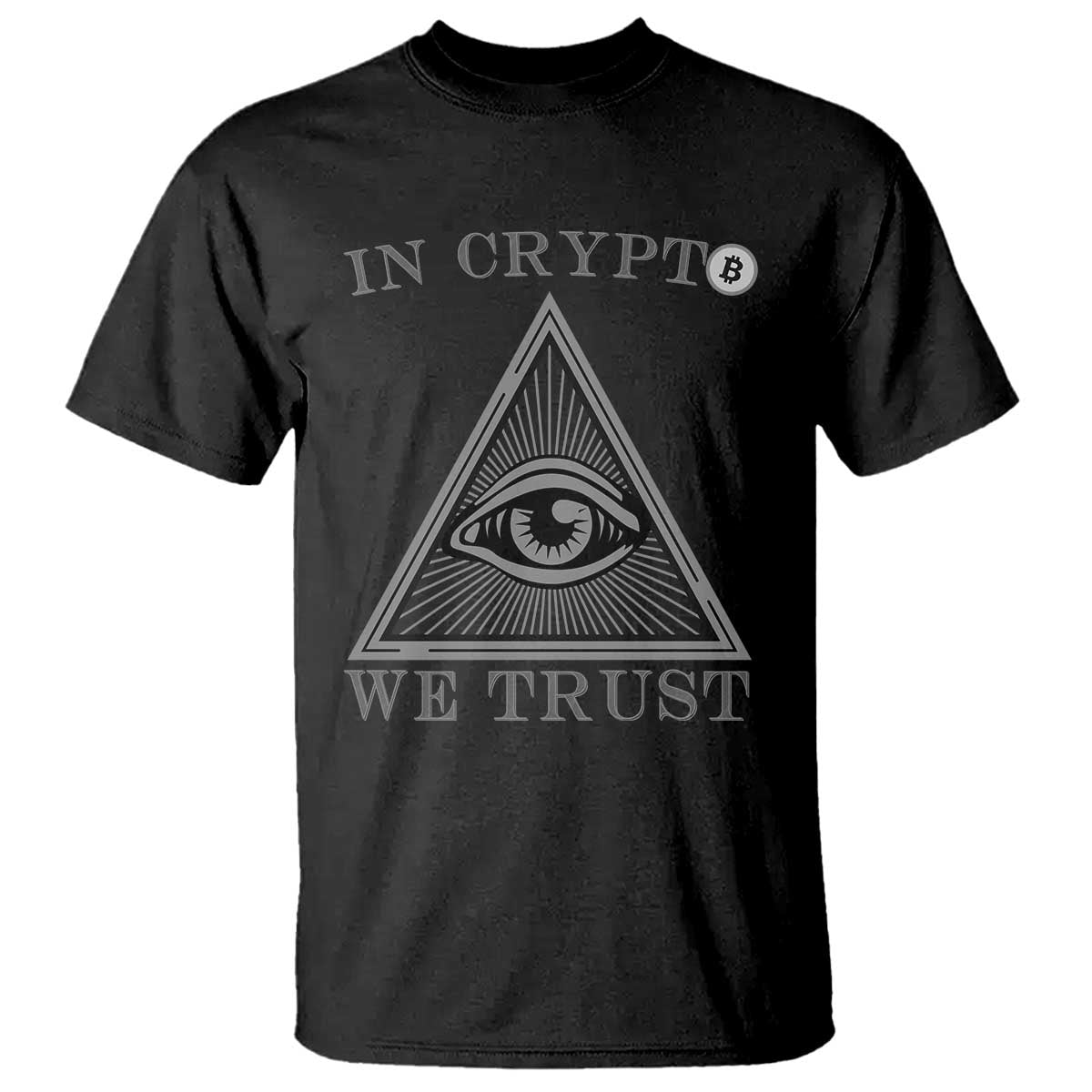 Funny Crypto T Shirt In Crypto We Trust Bitcoin Cryptocurrency TS02 Black Print Your Wear