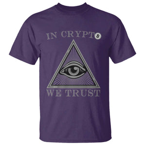 Funny Crypto T Shirt In Crypto We Trust Bitcoin Cryptocurrency TS02 Purple Print Your Wear