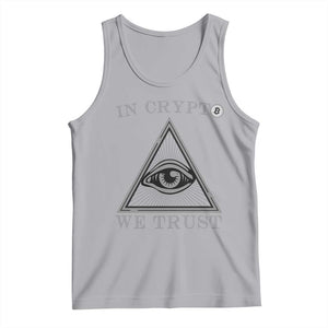 Funny Crypto Tank Top In Crypto We Trust Bitcoin Cryptocurrency TS02 Athletic Heather Print Your Wear