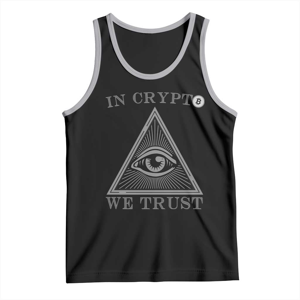 Funny Crypto Tank Top In Crypto We Trust Bitcoin Cryptocurrency TS02 Black Athletic Heather Print Your Wear