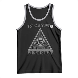 Funny Crypto Tank Top In Crypto We Trust Bitcoin Cryptocurrency TS02 Black Athletic Heather Print Your Wear