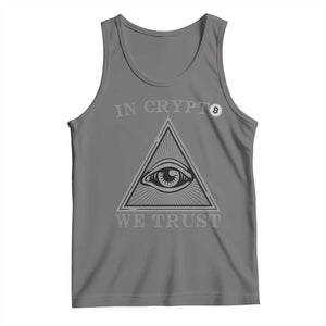 Funny Crypto Tank Top In Crypto We Trust Bitcoin Cryptocurrency TS02 Deep Heather Print Your Wear