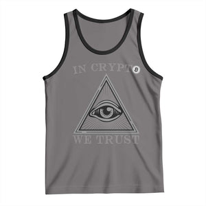 Funny Crypto Tank Top In Crypto We Trust Bitcoin Cryptocurrency TS02 Deep Heather Black Print Your Wear