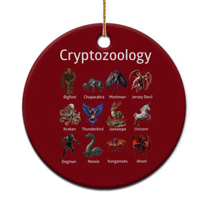 Cryptid Creatures Ceramic Ornament Cryptozoology Fantasy Mythical Monsters TS02 1pc Red Print Your Wear